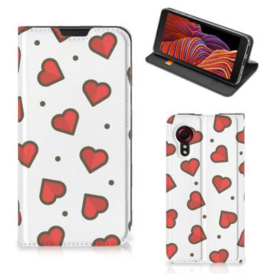 Samsung Galaxy Xcover 5 | Hoesje met Magneet | Hearts