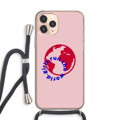 Run The World: iPhone 11 Pro Transparant Hoesje met koord