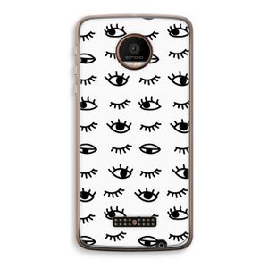 Eye pattern #2: Motorola Moto Z Force Transparant Hoesje