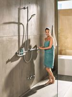 Hansgrohe Raindance Select S 120 Unica-comfort Glijstangset 110 Cm. Rechts Chroom-wit - thumbnail