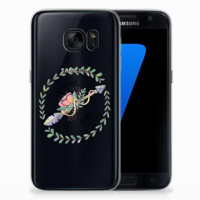 Samsung Galaxy S7 Telefoonhoesje met Naam Boho Dreams Samsung Galaxy S7 Telefoonhoesje met Naam Boho Dreams