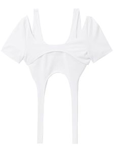 HELIOT EMIL haut Arid Harness à design superposé - Blanc