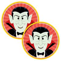 Halloween bierviltjes - 20x stuks - vampier - karton - dubbelzijdig
