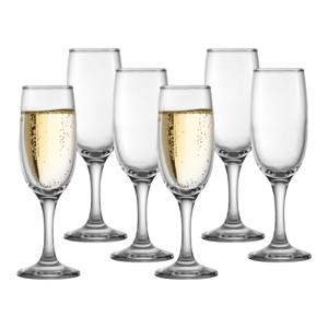 Uniglass Champagneglazen Kouros - 12x stuks - prosecco / cava glazen - 185 ml