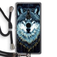 Darkness Wolf: Sony Xperia XZ2 Transparant Hoesje met koord