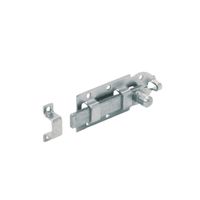 1x Rolschuif / rolschuiven / poortgrendel staal verzinkt 14 x 5.6 cm   -