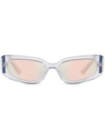 Dolce & Gabbana Eyewear lunettes de soleil à monture rectangulaire transparente - Tons neutres