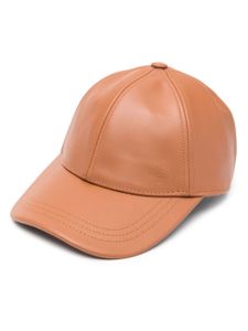 Mulberry casquette en cuir - Marron