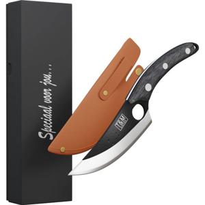 T&M Knives Professioneel Koksmes Vlijmscherp van RVS Japans Ergonomisch Handvat Zwart 27CM