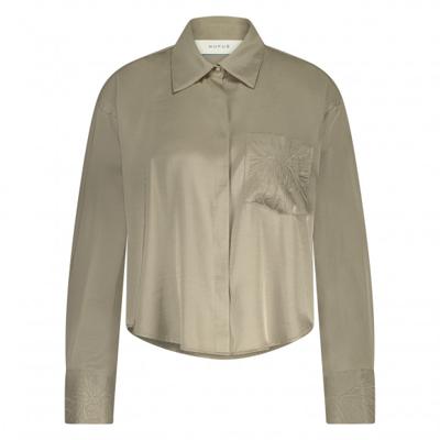 Nukus - Beige | Dames | Blouse | Beige | S | regular | Kamst mode