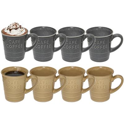Secret de gourmet Koffiemokken - 8x stuks - 200 ml - kleuren gemixt Secret de gourmet Koffiemokken - 8x stuks - 200 ml - kleuren gemixt