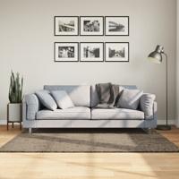 VidaXL Vloerkleed istan hoogpolig glanzend 120x170 cm grijs