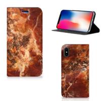 Apple iPhone X | Xs | Standcase | Marmer Bruin