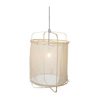 Hanglamp bamboe/katoen - beige - ø66x96 cm