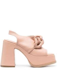 Stella McCartney sandales 125 mm à talon épais - Rose