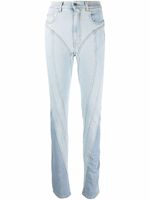 Mugler jean skinny à taille haute - Bleu