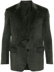 Canali blazer côtelé à simple boutonnage - Vert