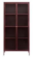 Vitrinekast Bronco Rood H190 cm - Giga Living