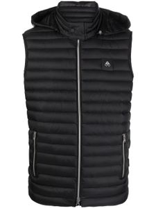 Moose Knuckles gilet zippé à capuche - Noir