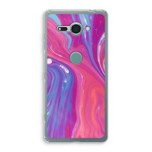 Paarse stroom: Sony Xperia XZ2 Compact Transparant Hoesje