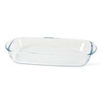 Glazen ovenschalen/serveerschalen rechthoekig 36 cm 2,6 liter