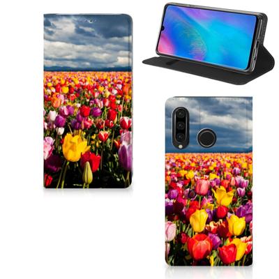 Huawei P30 Lite New Edition Smart Cover Tulpen