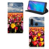 Huawei P30 Lite New Edition Smart Cover Tulpen