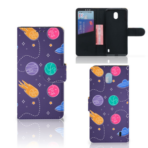 Nokia 1 Plus Wallet Case met Pasjes Space