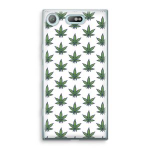 Weed: Sony Xperia XZ1 Compact Transparant Hoesje