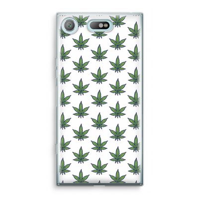 Weed: Sony Xperia XZ1 Compact Transparant Hoesje