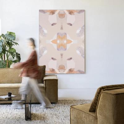 Urban Cotton Wandkleed 'Mountain Lion' 145 x 190cm in Frame - black
