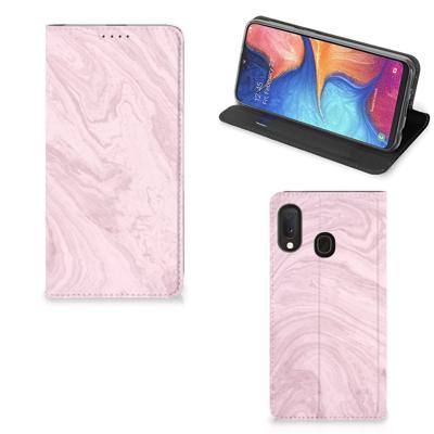 Samsung Galaxy A20e | Standcase | Marble Pink - Origineel Cadeau Vriendin
