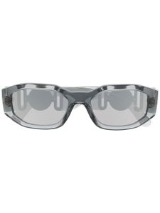 Versace Eyewear lunettes de soleil Medusa Biggie à monture ovale - Gris