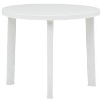 Tuintafel 89 cm kunststof wit