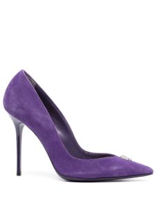 Philipp Plein escarpins Décolleté en daim à talon 95 mm - Violet