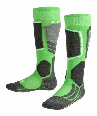 Falke SK2 Intermediate Skisok Kinderen Vivid Green 23-26