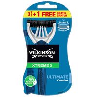 Xtreme3 Ultimate Plus wegwerp scheermesjes voor mannen 4st
