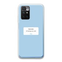 Reminder: Xiaomi Redmi 10 Transparant Hoesje