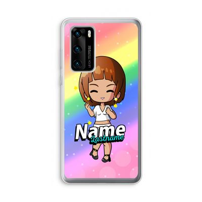 Chibi Maker vrouw: Huawei P40 Transparant Hoesje