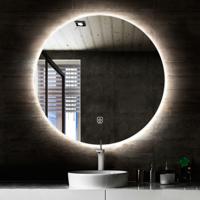 Badkamerspiegel Circle | 120 cm | Rond | Indirecte LED verlichting | Touch button | Met verwarming