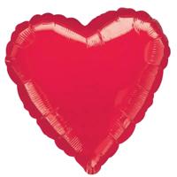 'Ballon hart rood metallic' kopen? | FOR YOU GIFTS