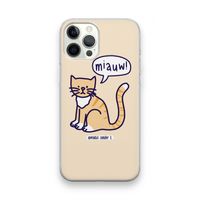 Miauw: iPhone 12 Pro Max Transparant Hoesje