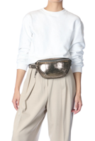 Jerome Dreyfuss crossbody Lino Banane 45LINOBCH lame champagne