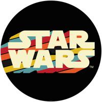 Fotobehang - Star Wars Typeface 125x125cm - Rond - Vliesbehang - Zelfklevend