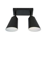 Plafonniere Bremen - Zwart - 15x30x24cm - 2L Plafonniere Bremen - Zwart - 15x30x24cm - 2L