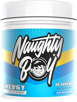 Naughty Boy Energy Pre-Workout Blue Razz Bon Bons (390 g)