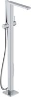 Hansgrohe Tecturis E ééngreeps badmengkraan vloergemonteerd, chroom
