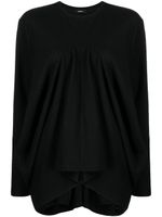 Goen.J haut drapé à design structuré - Noir