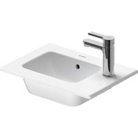 Duravit ME by Starck meubelfontein 43x30cm met 1 kraangat rechts met overloop met wondergliss wit 07234300001