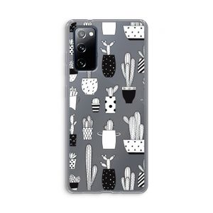 Cactusmotief: Samsung Galaxy S20 FE / S20 FE 5G Transparant Hoesje